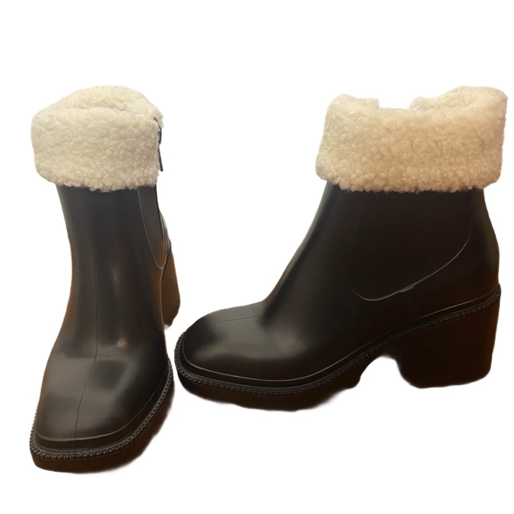 INC Black Rain Boots - Picture 6 of 6